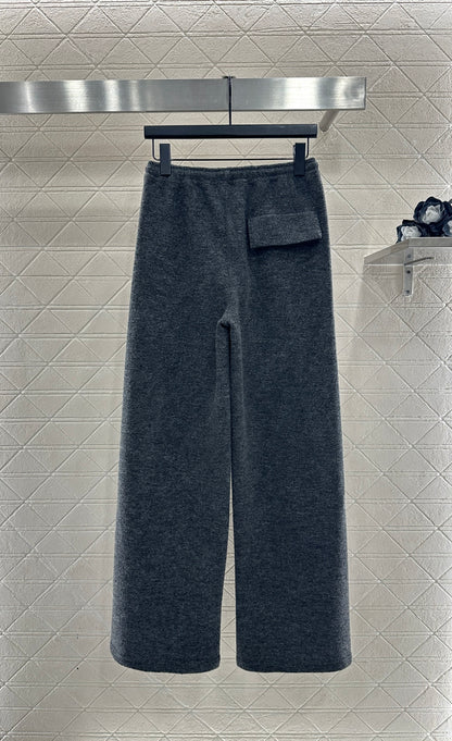 Drawstring Wide-Leg Pants