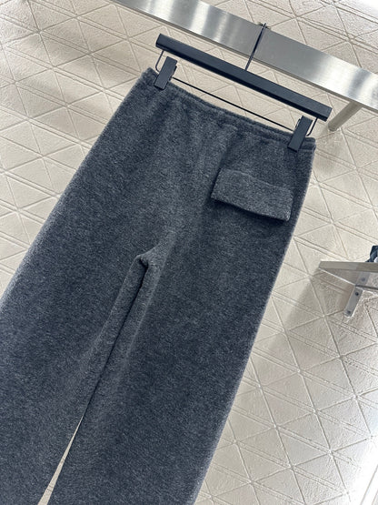 Drawstring Wide-Leg Pants