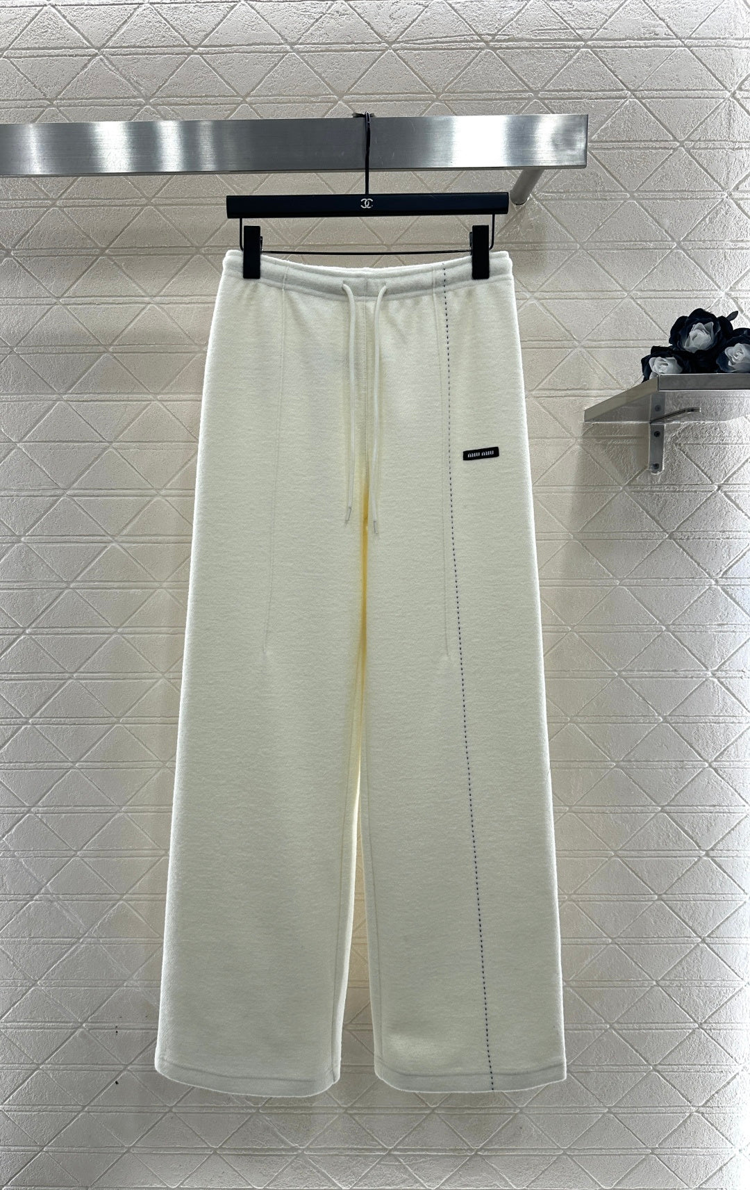 Drawstring Wide-Leg Pants