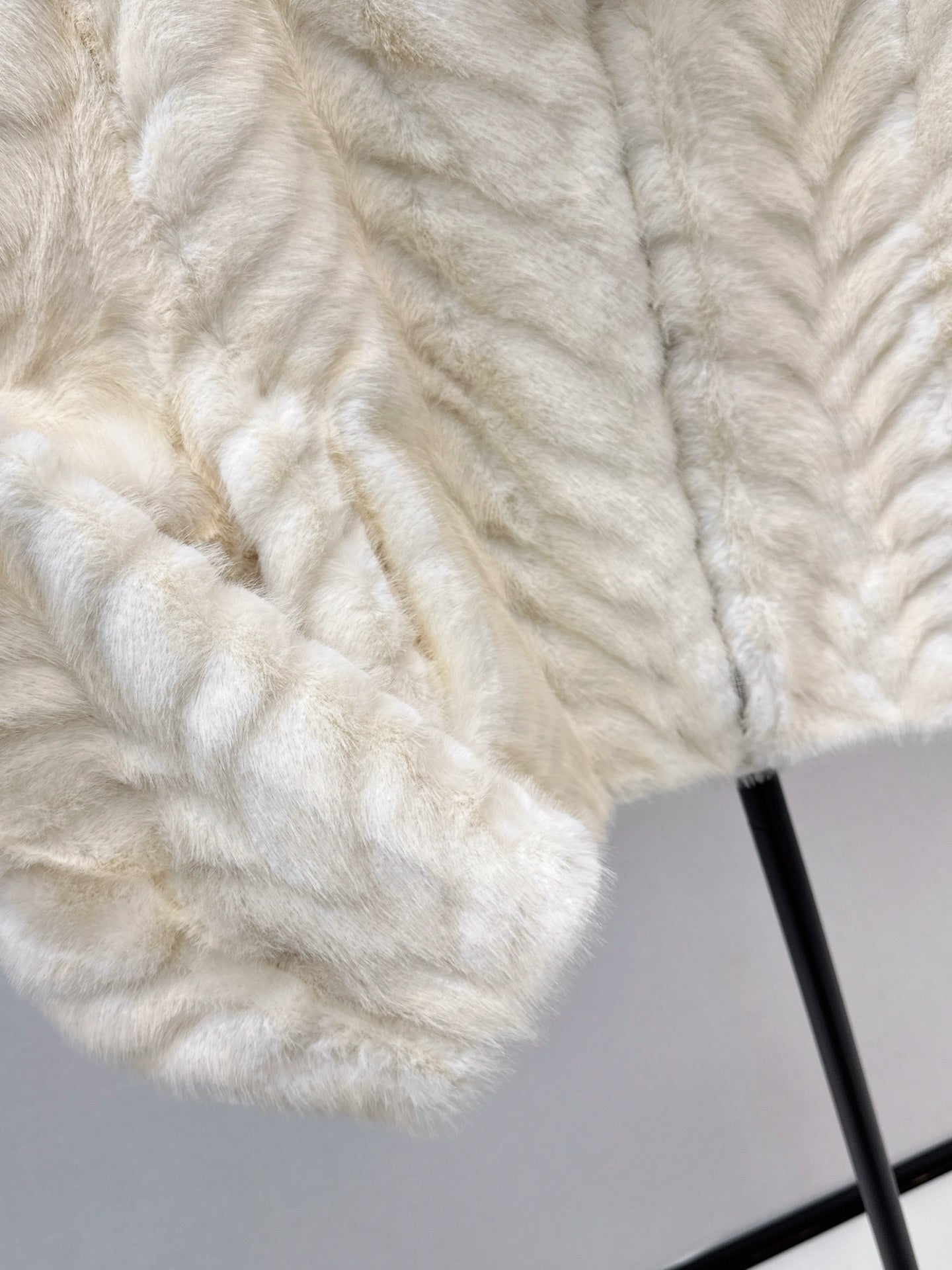 Eco-friendly Mink Cashmere Stand Collar Coat