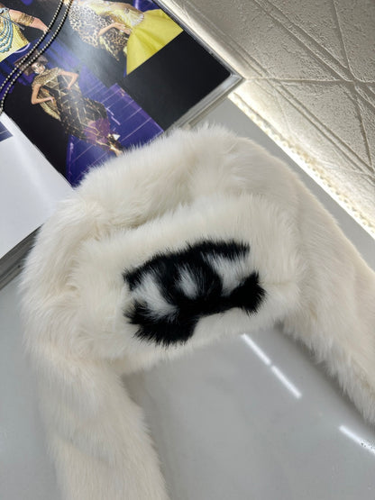 Fur Earflap Drape Lei Feng Hat