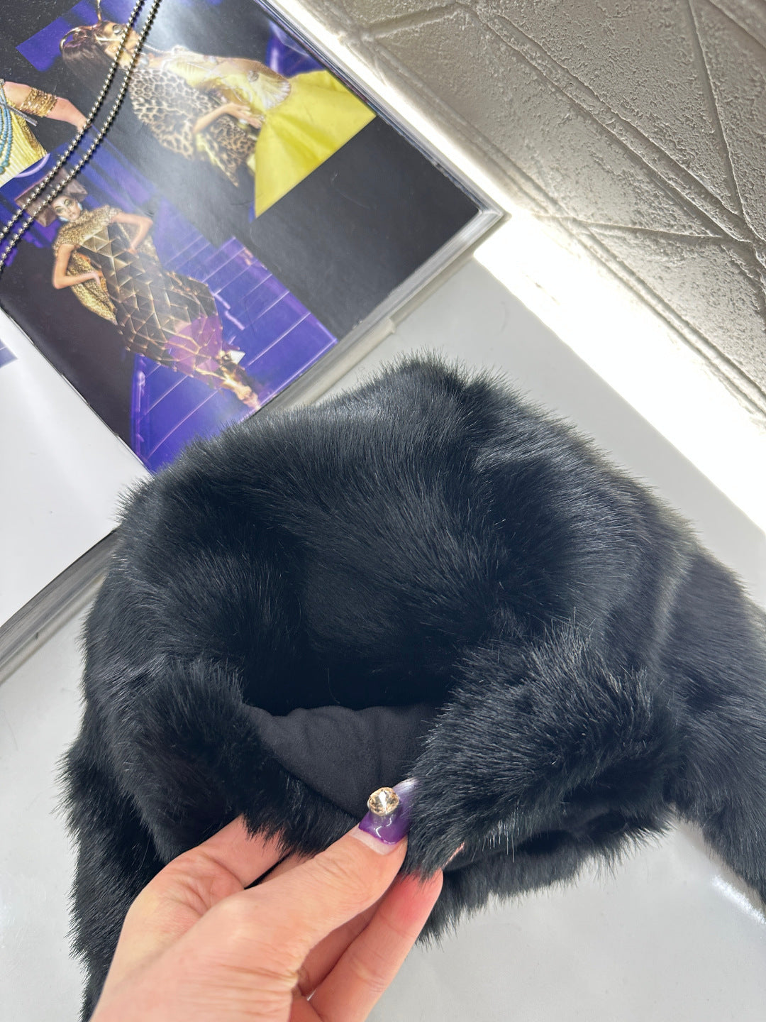 Fur Earflap Drape Lei Feng Hat