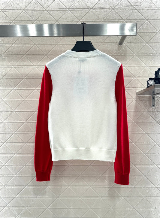 Raglan Long-Sleeve Sweater with Bow