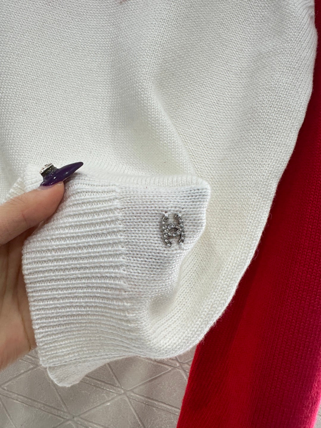 Raglan Long-Sleeve Sweater with Bow