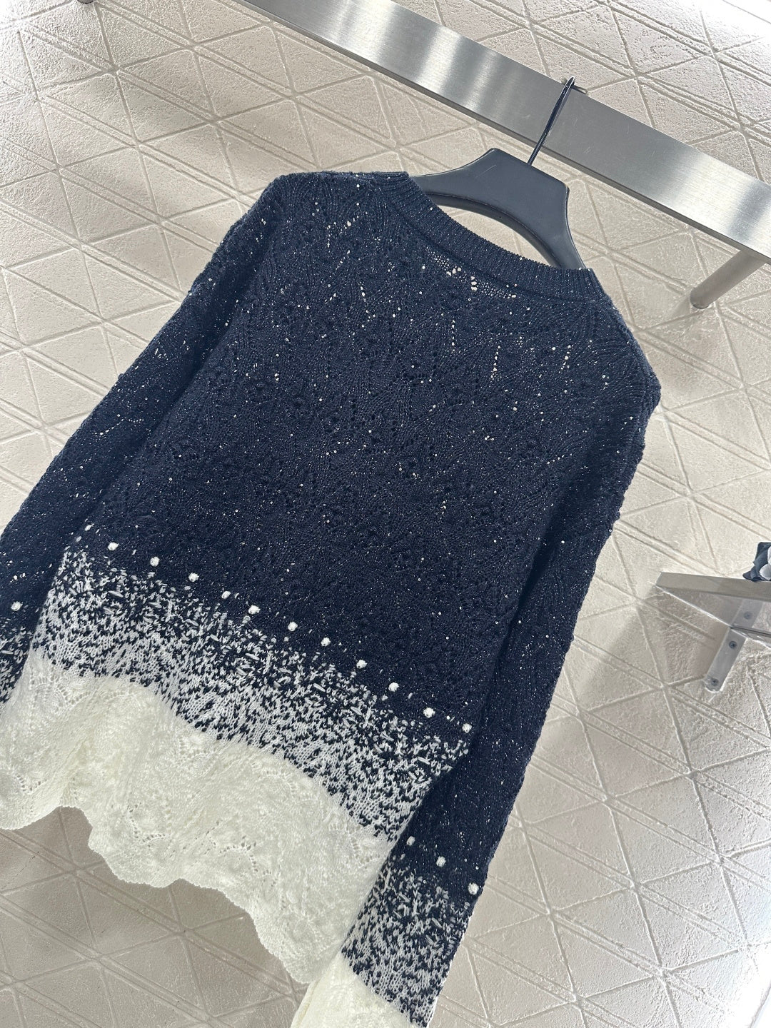 Openwork Gradient Sweater