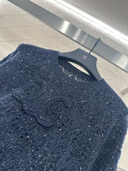 Openwork Gradient Sweater