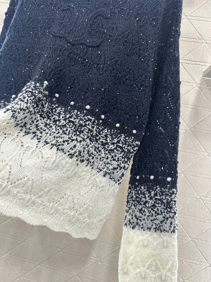Openwork Gradient Sweater