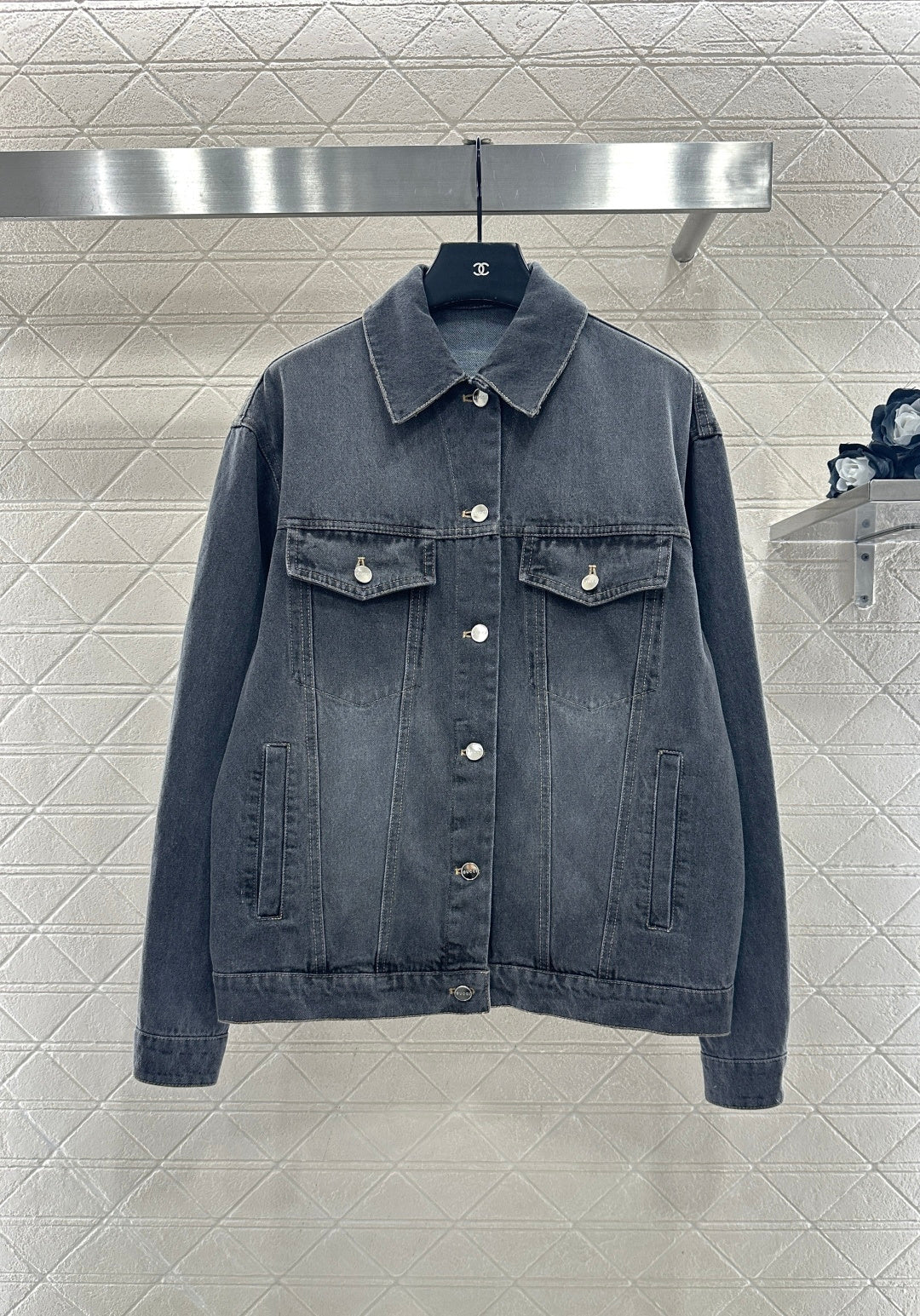 Distressed Denim Jacket