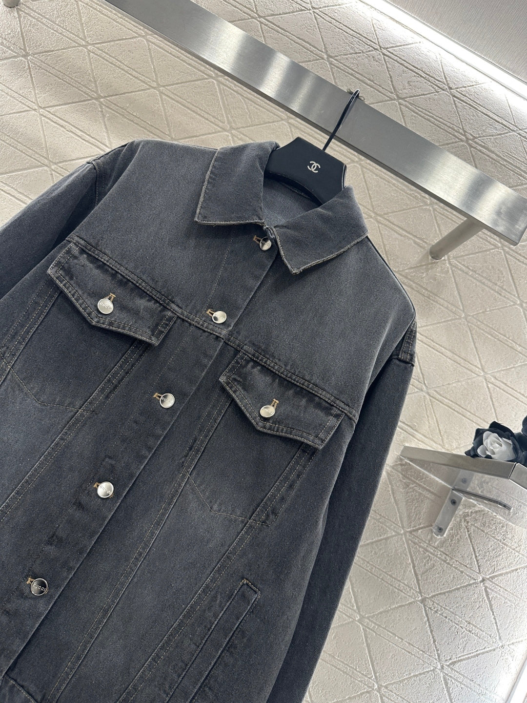 Distressed Denim Jacket