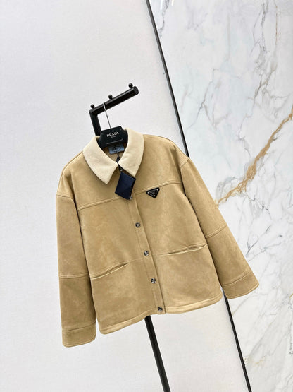 Eco-friendly suede coat