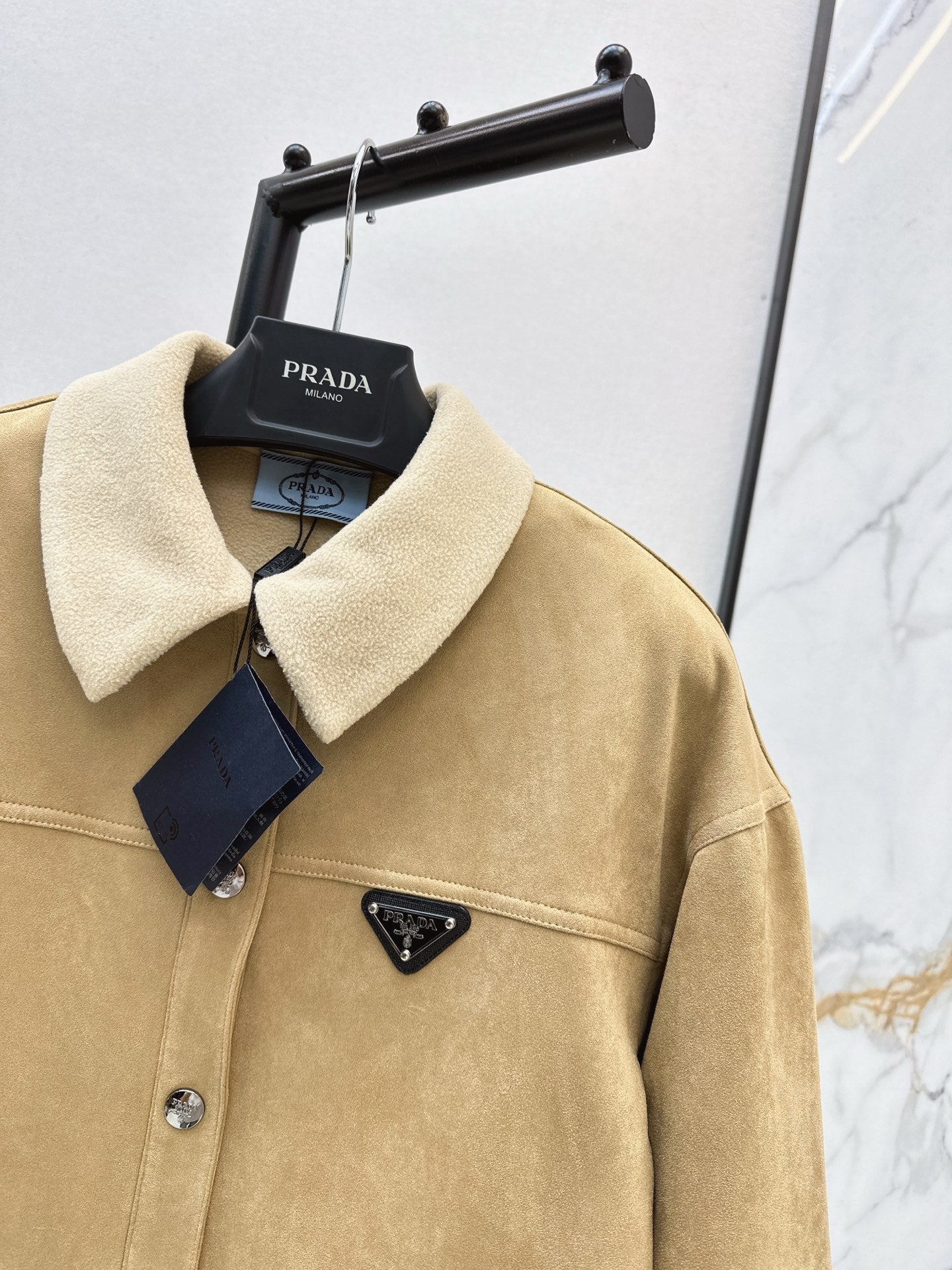 Eco-friendly suede coat