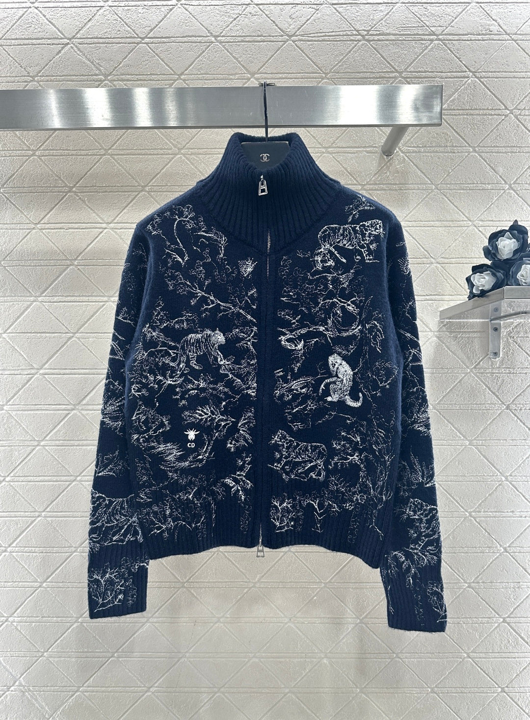 Jacquard Zipper Jacket