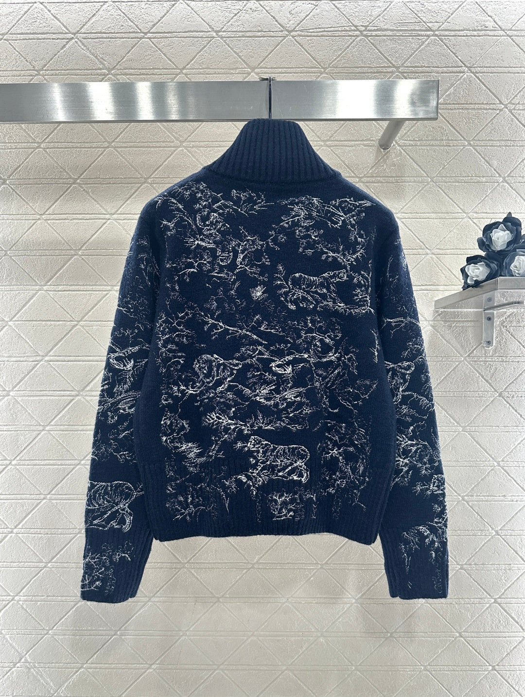 Jacquard Zipper Jacket