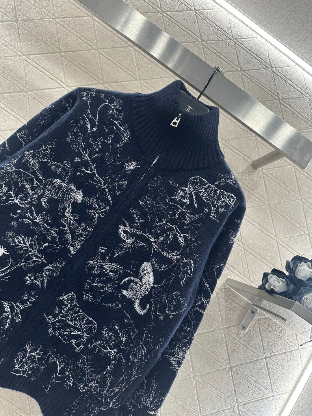 Jacquard Zipper Jacket