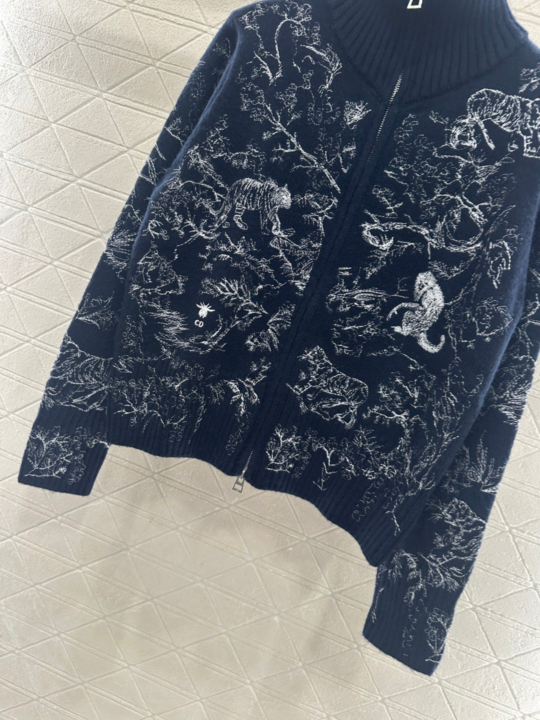 Jacquard Zipper Jacket