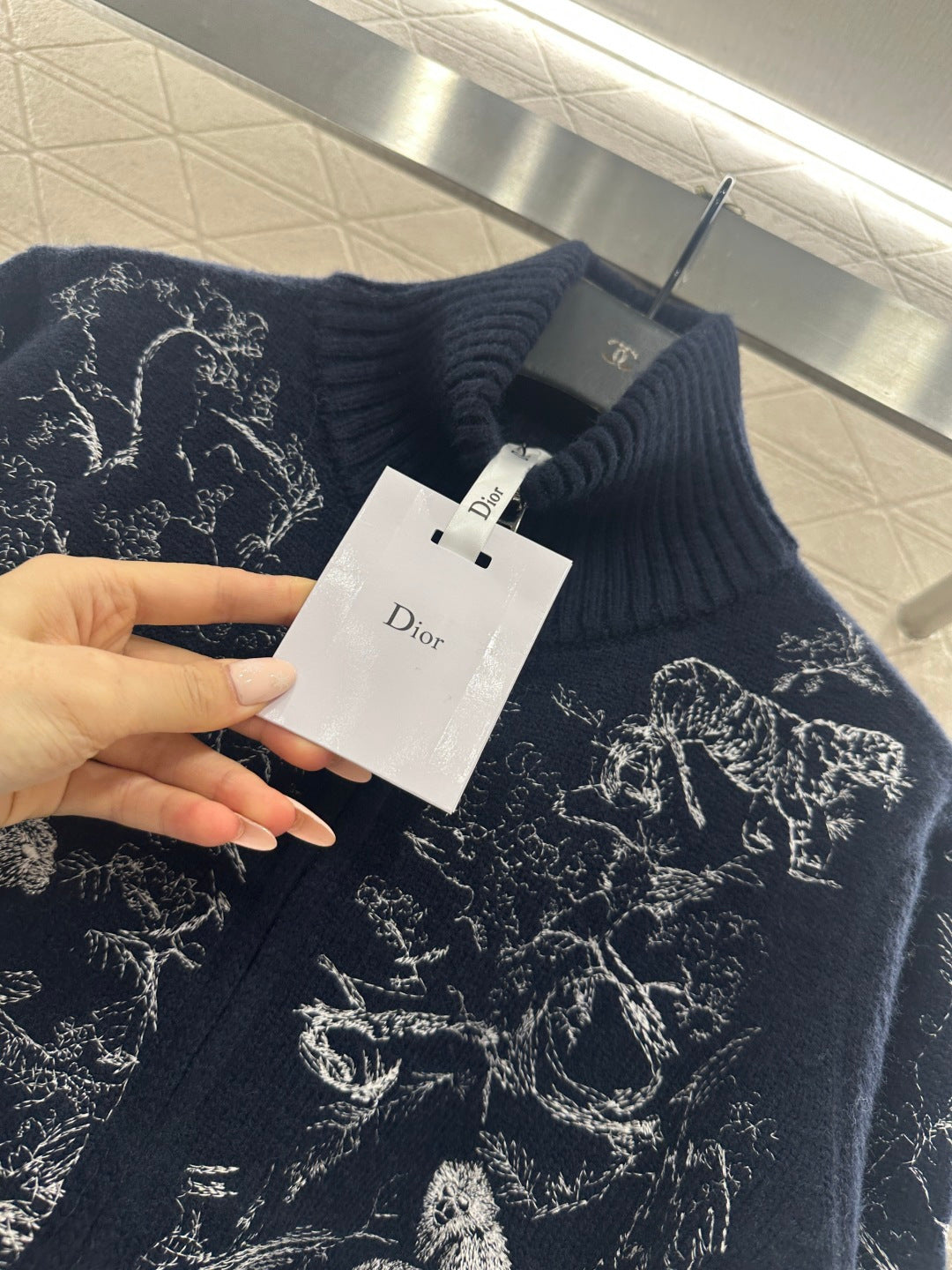 Jacquard Zipper Jacket