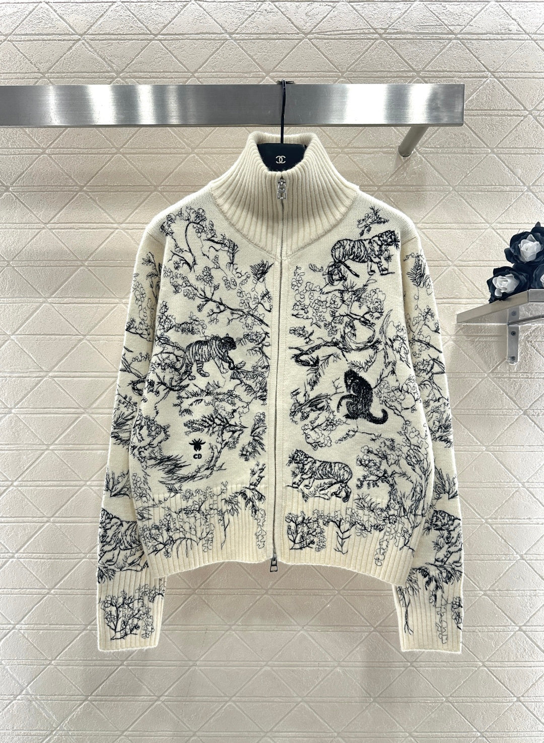 Jacquard Zipper Jacket