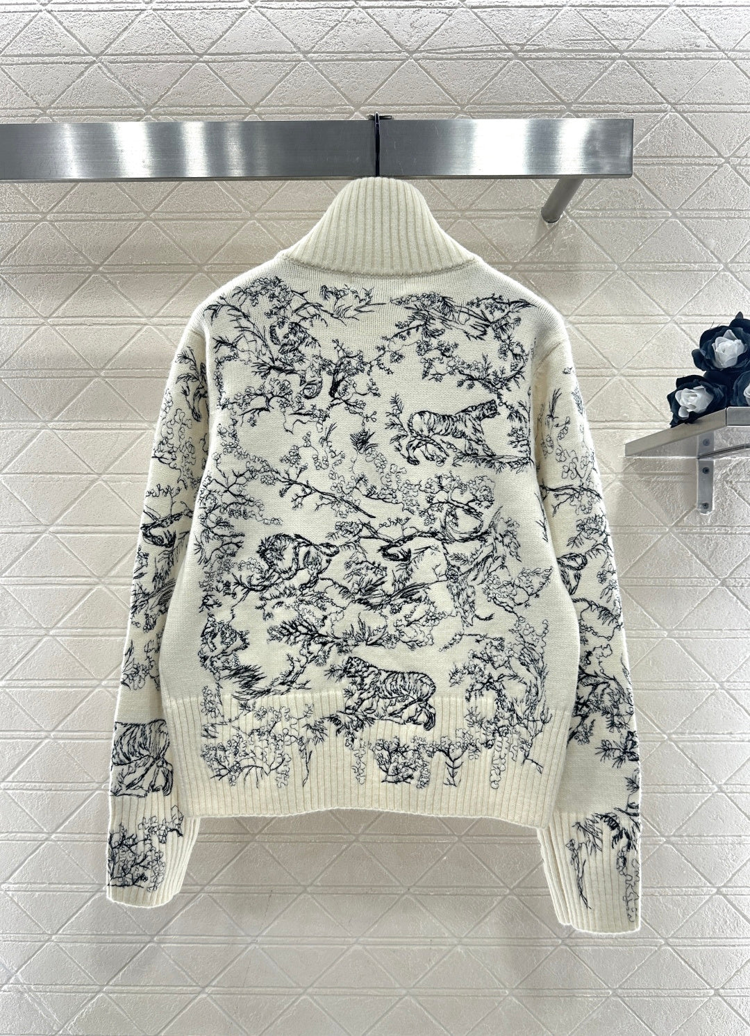 Jacquard Zipper Jacket