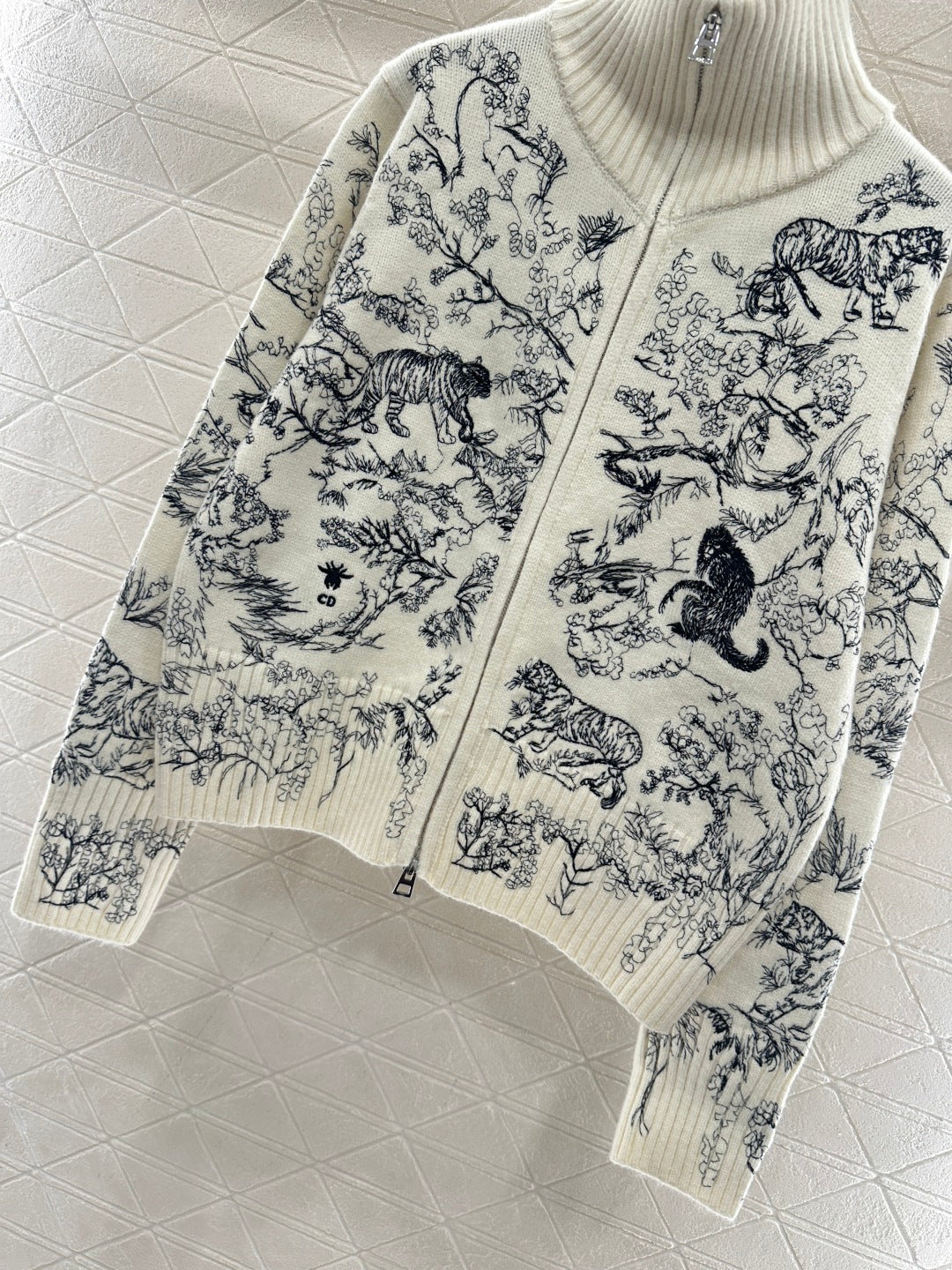 Jacquard Zipper Jacket