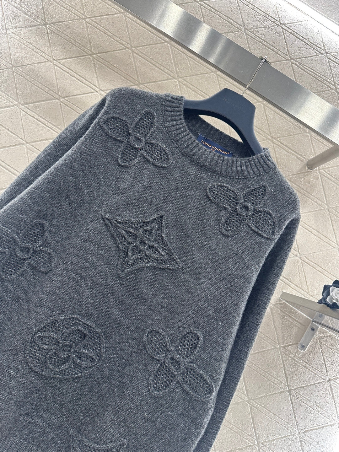 3D Logo Oversized Knit Sweater