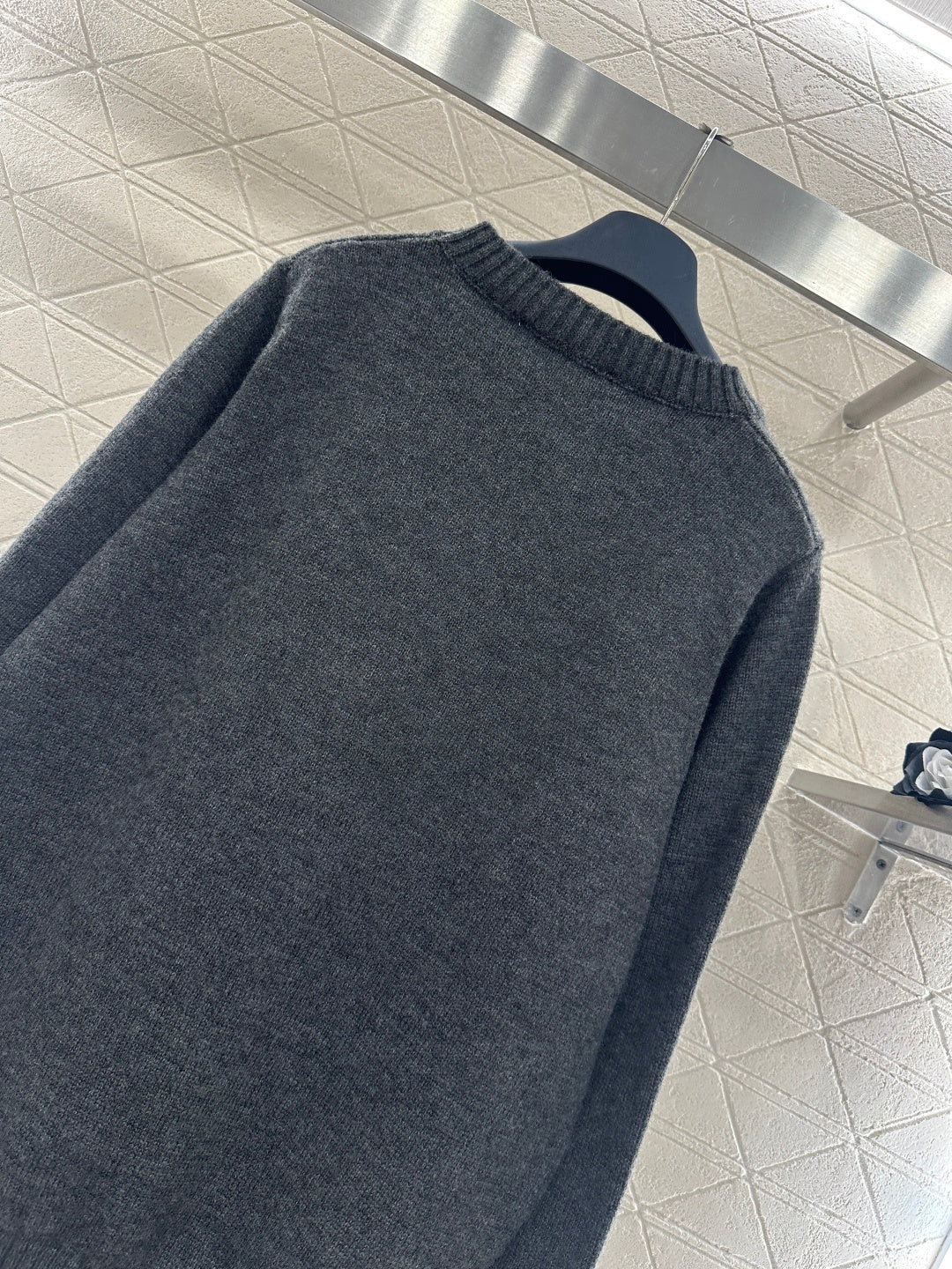 3D Logo Oversized Knit Sweater