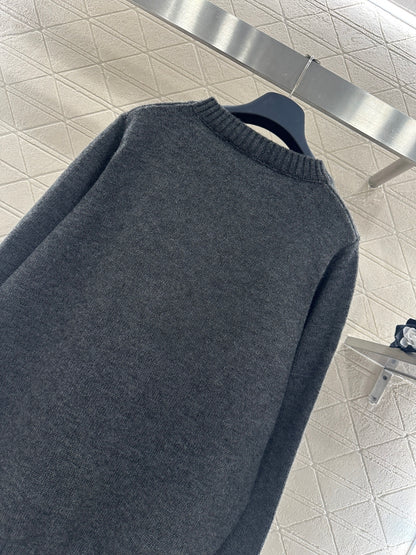 3D Logo Oversized Knit Sweater