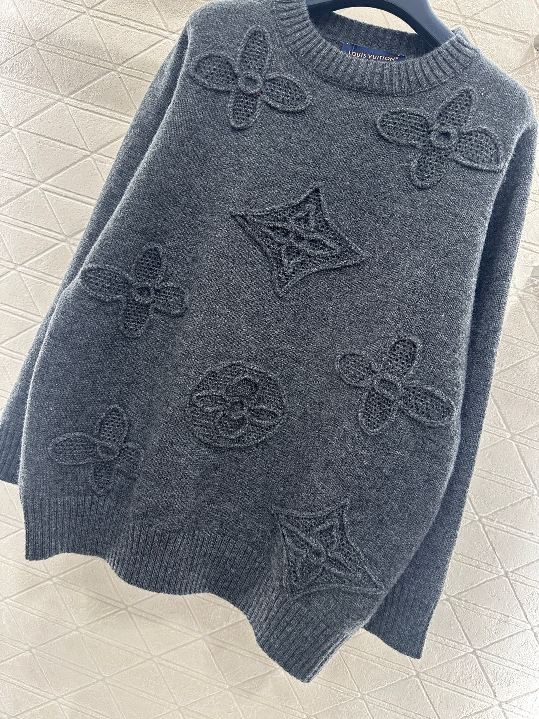 3D Logo Oversized Knit Sweater