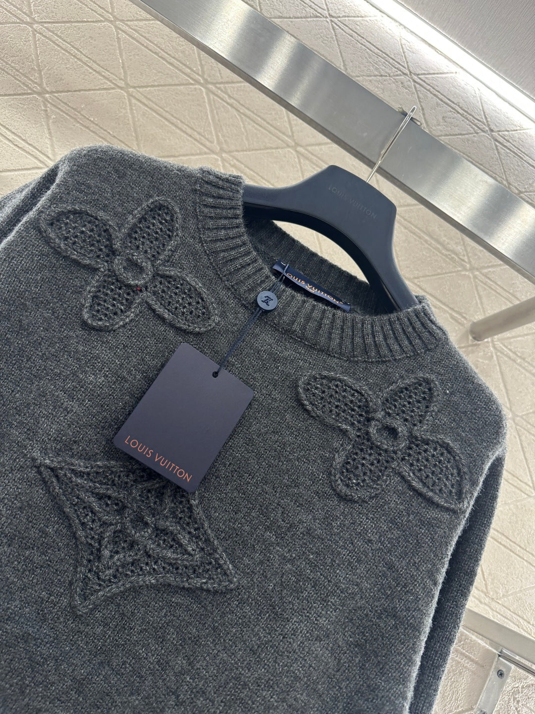 3D Logo Oversized Knit Sweater