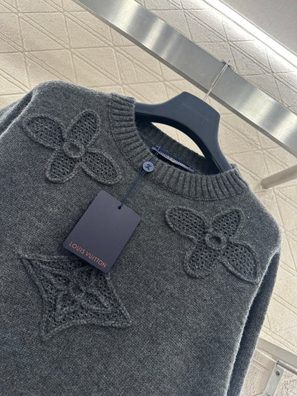 3D Logo Oversized Knit Sweater