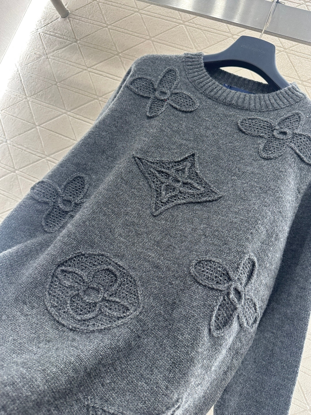 3D Logo Oversized Knit Sweater