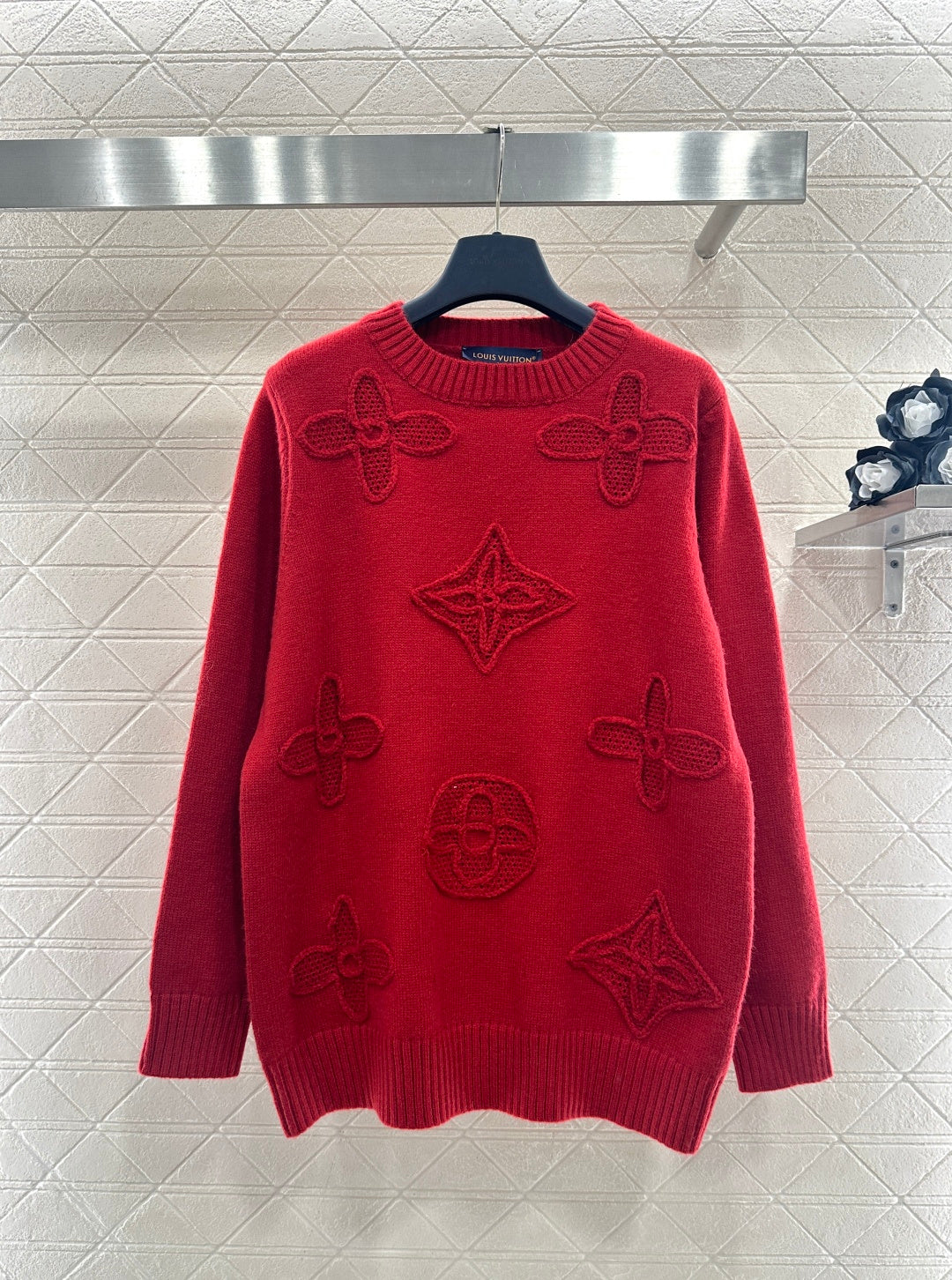 3D Logo Oversized Knit Sweater