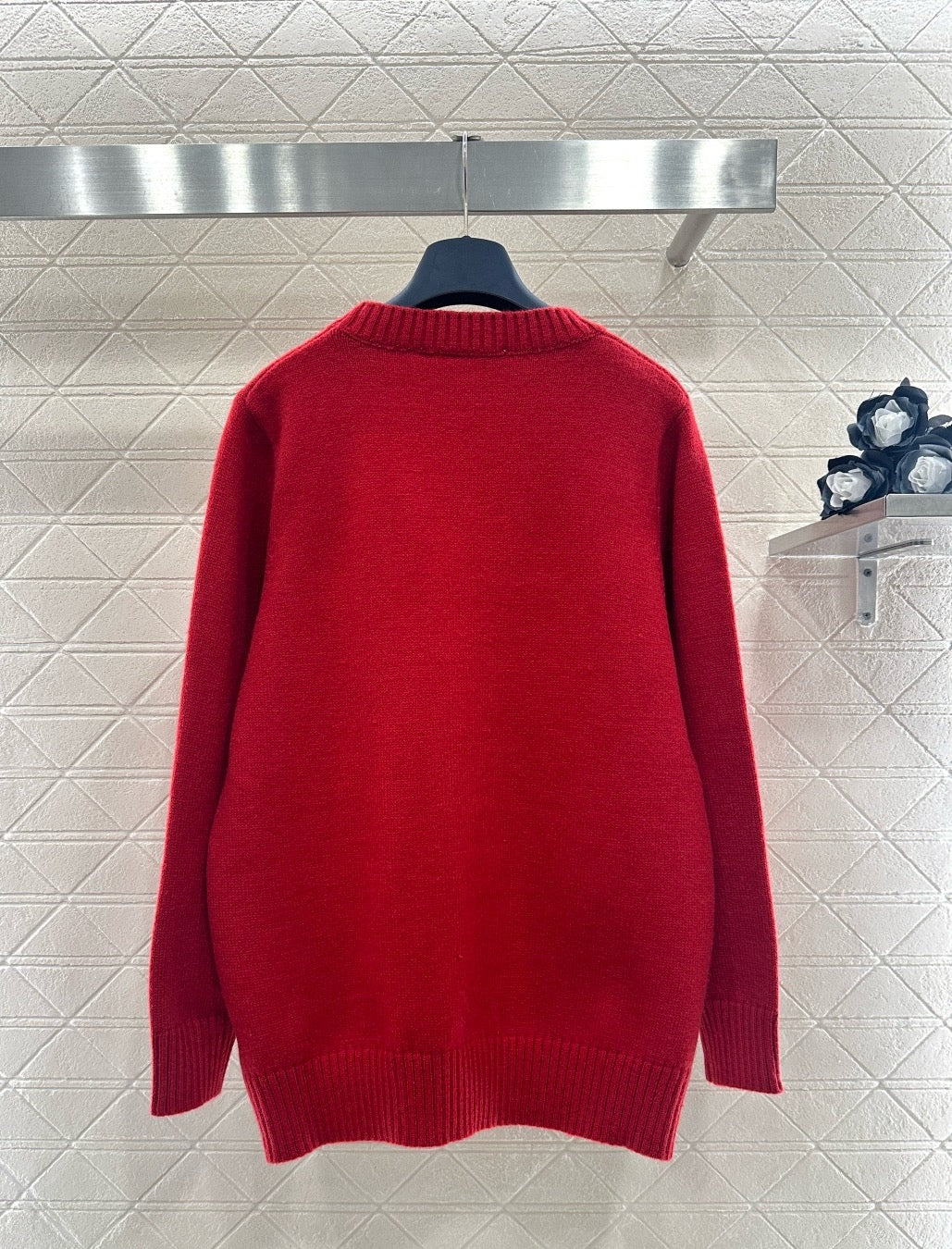 3D Logo Oversized Knit Sweater