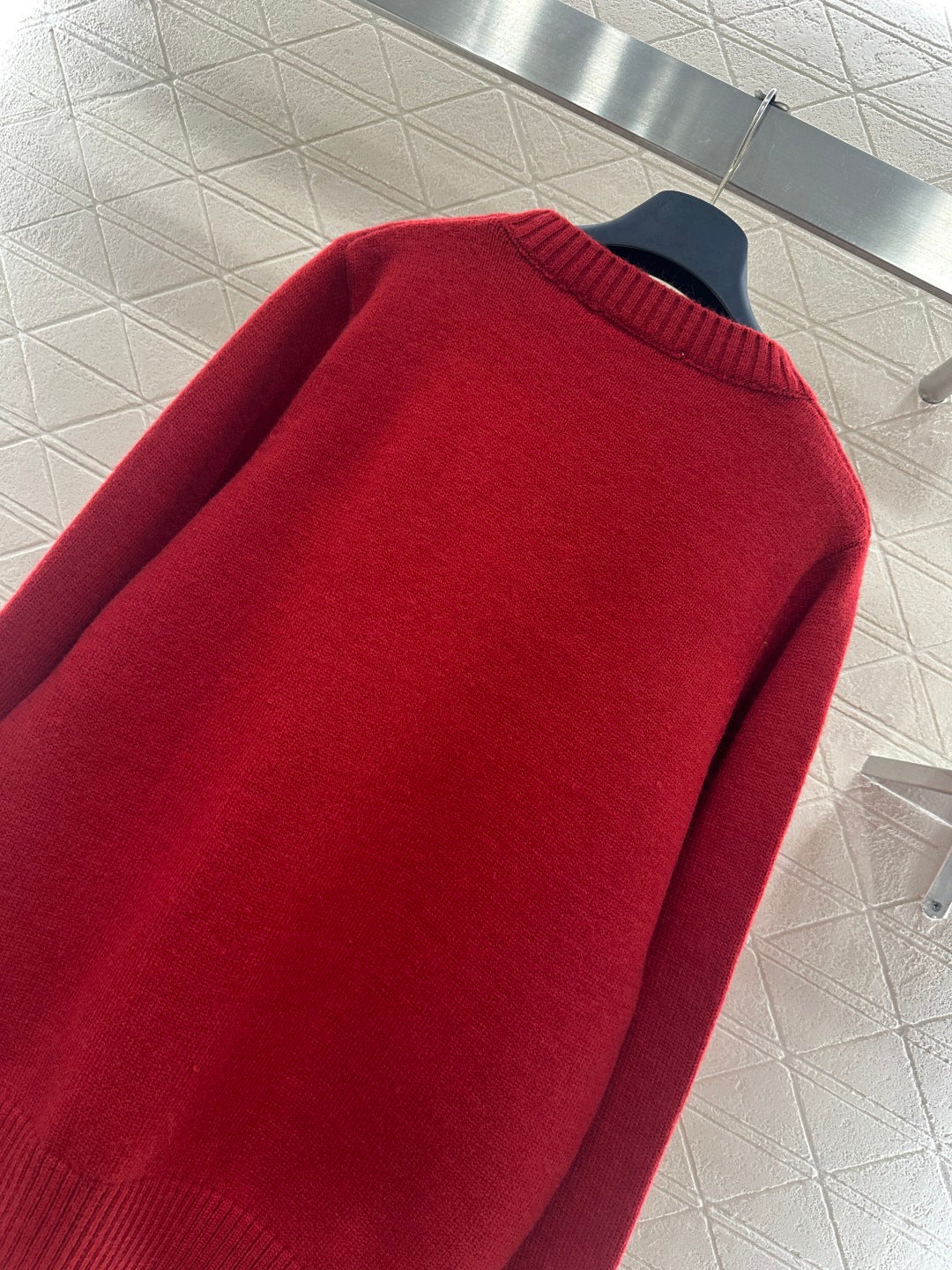 3D Logo Oversized Knit Sweater