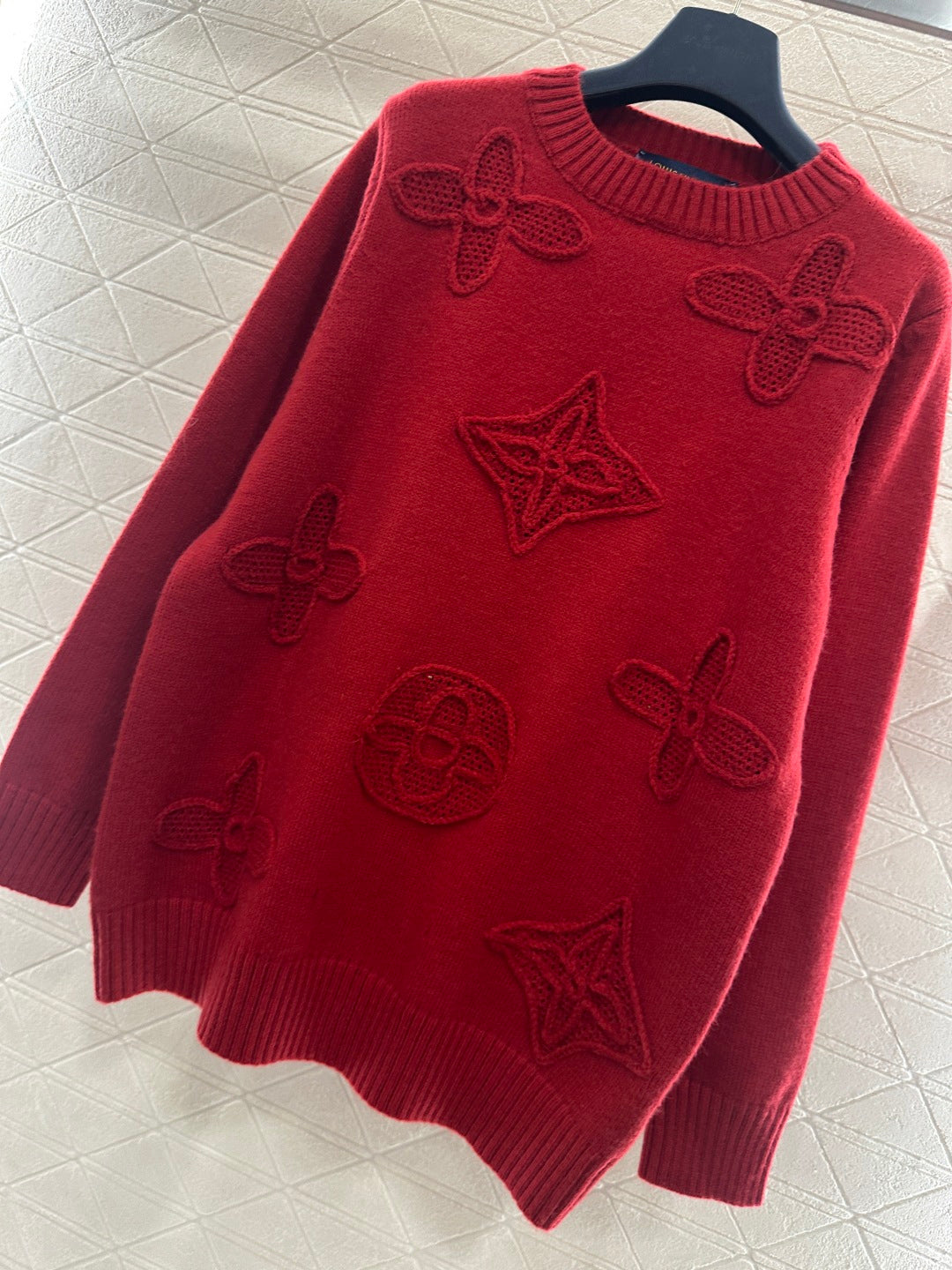 3D Logo Oversized Knit Sweater