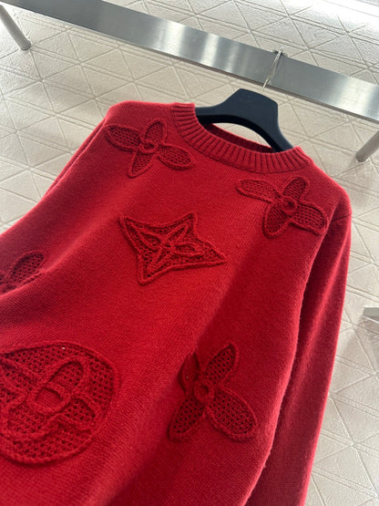 3D Logo Oversized Knit Sweater