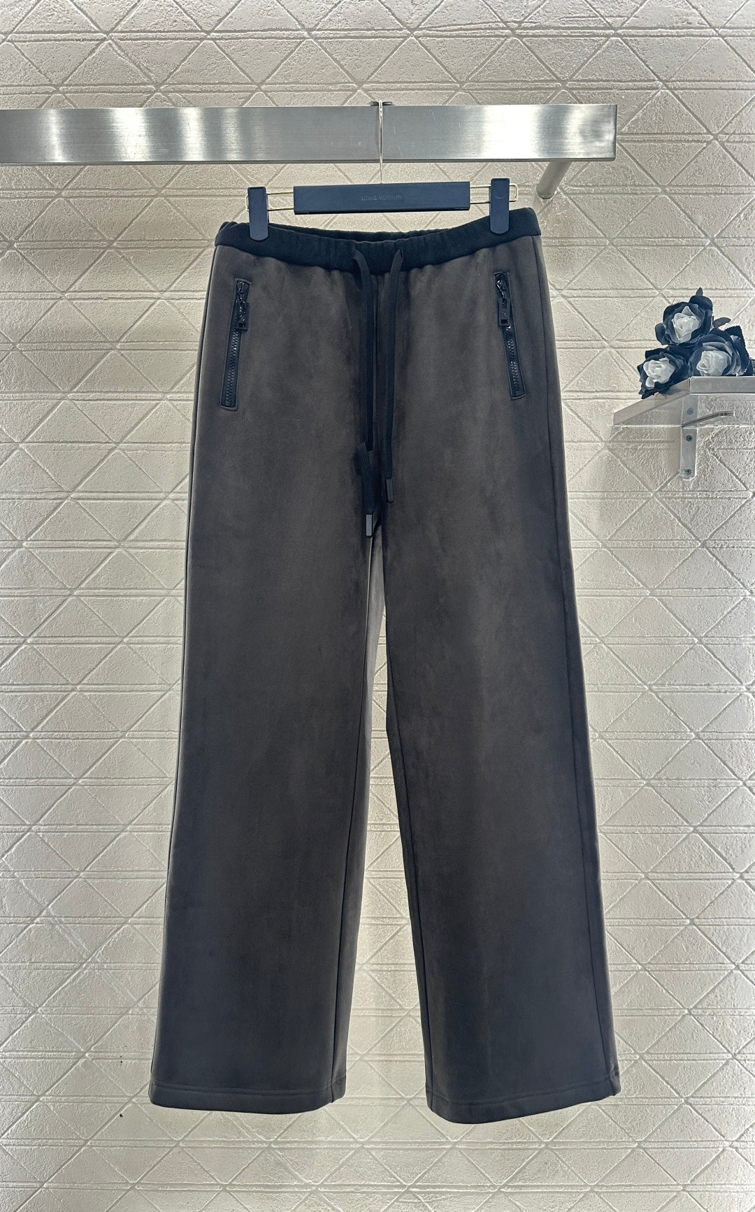 Half-Open Sweatshirt and Pants Set