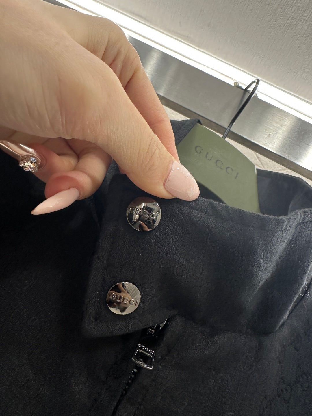 Jacquard Stand Collar Jacket