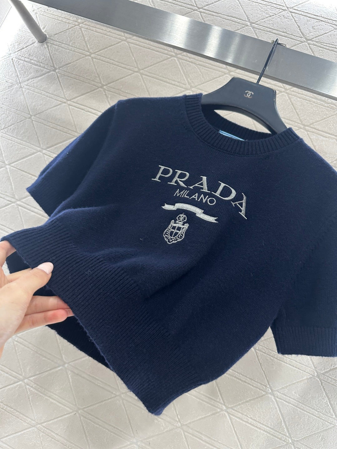 Puff Sleeve Knit T-Shirt