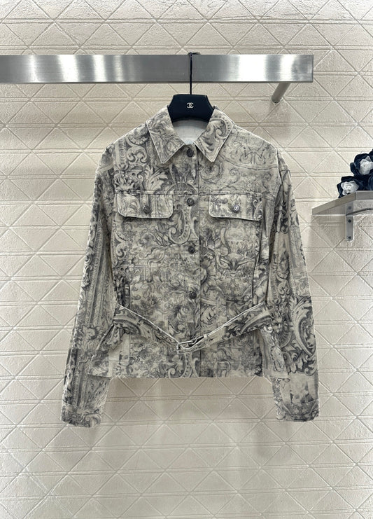 Printed Denim Jacket