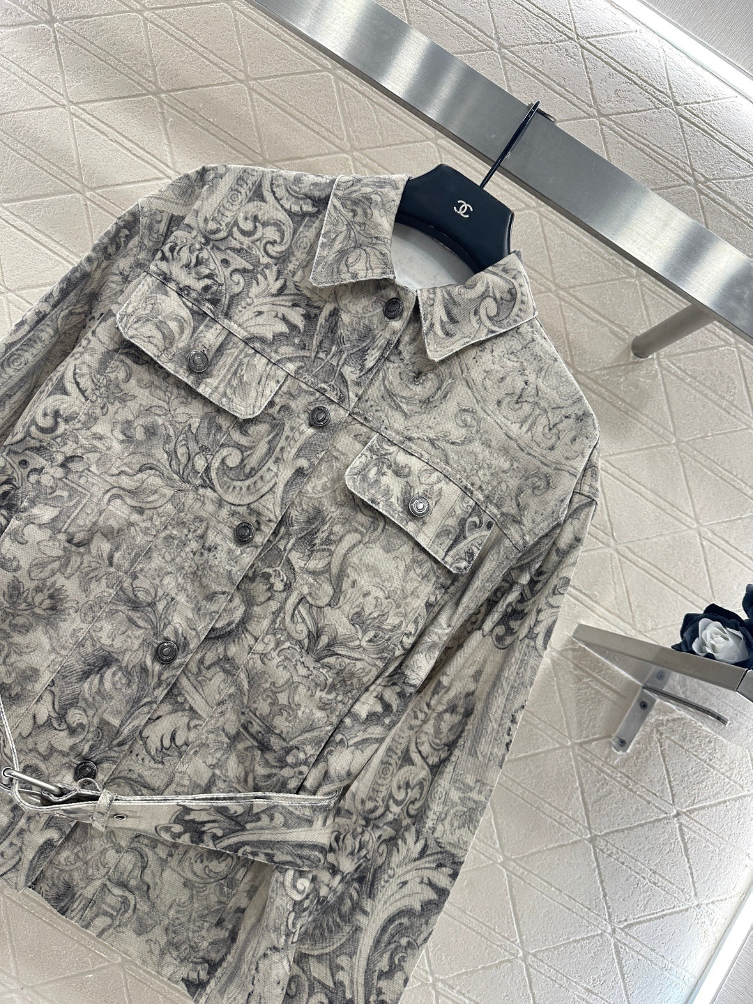 Printed Denim Jacket