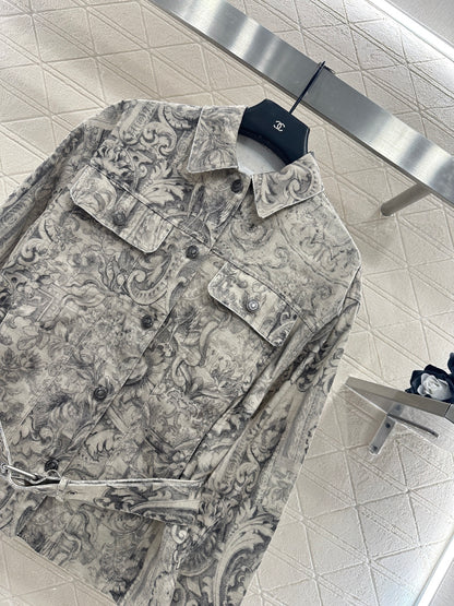 Printed Denim Jacket