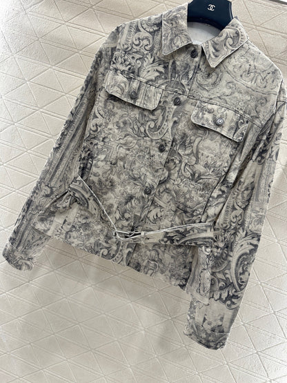 Printed Denim Jacket