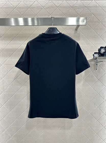 Embroidered Beaded Logo T-shirt