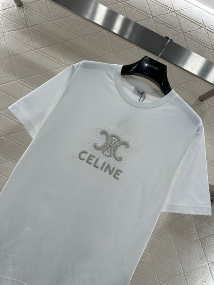 Embroidered Beaded Logo T-shirt