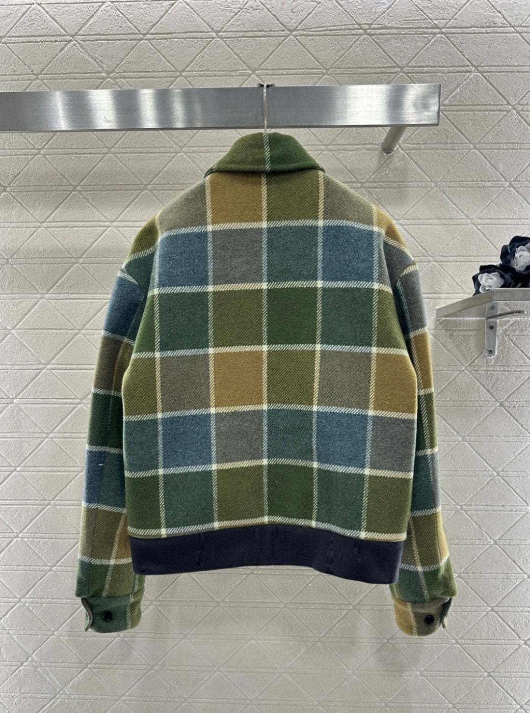 Plaid Wool Coat