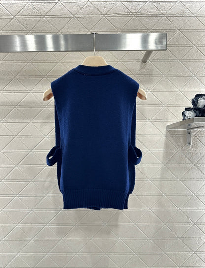 Logo Knit Cardigan/Vest