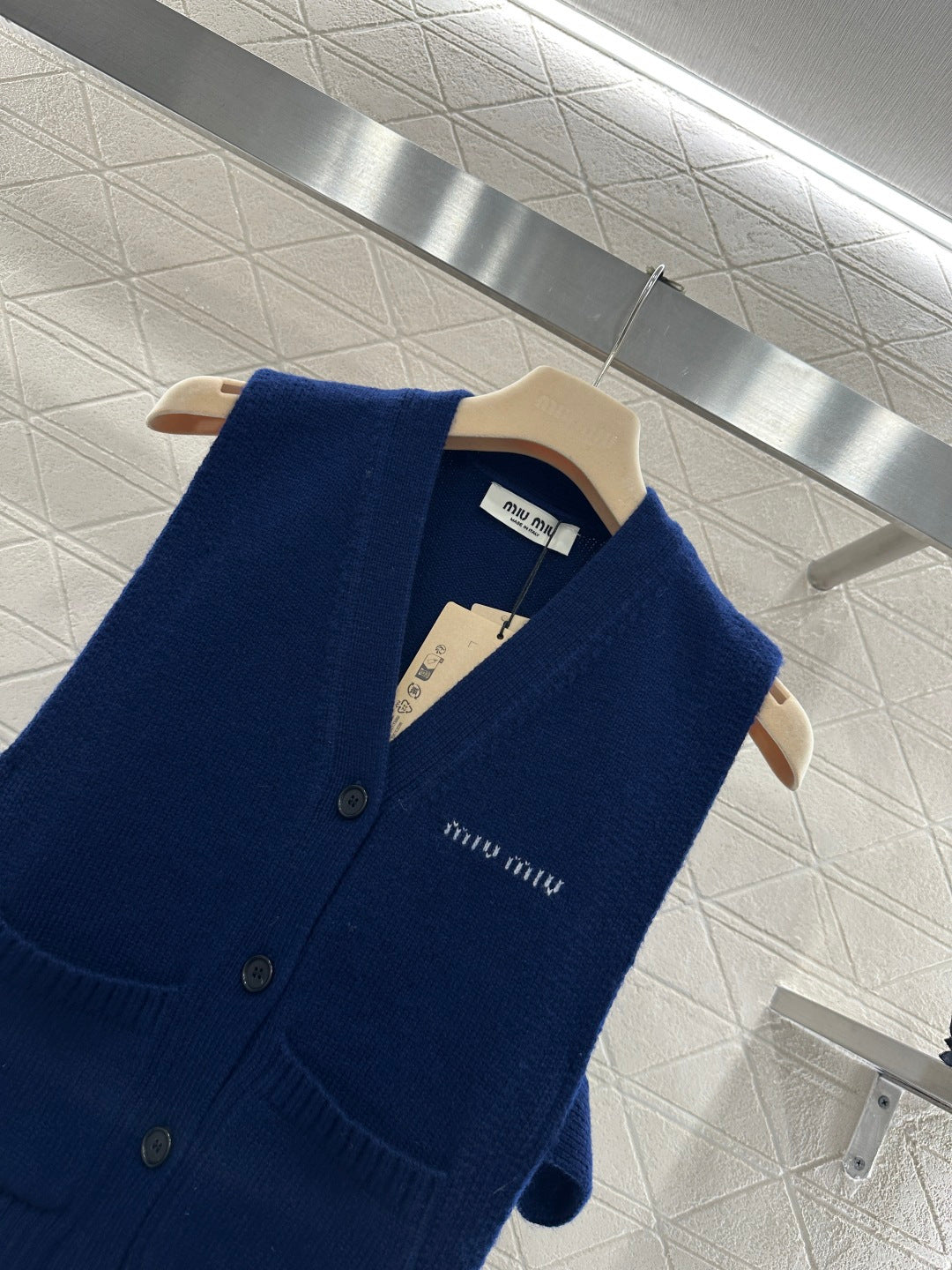 Logo Knit Cardigan/Vest