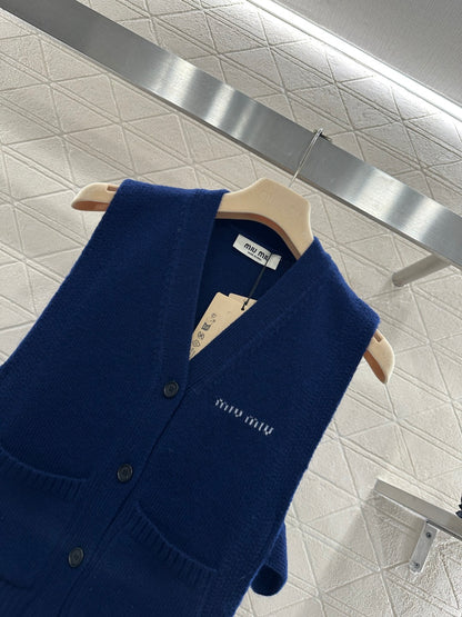 Logo Knit Cardigan/Vest