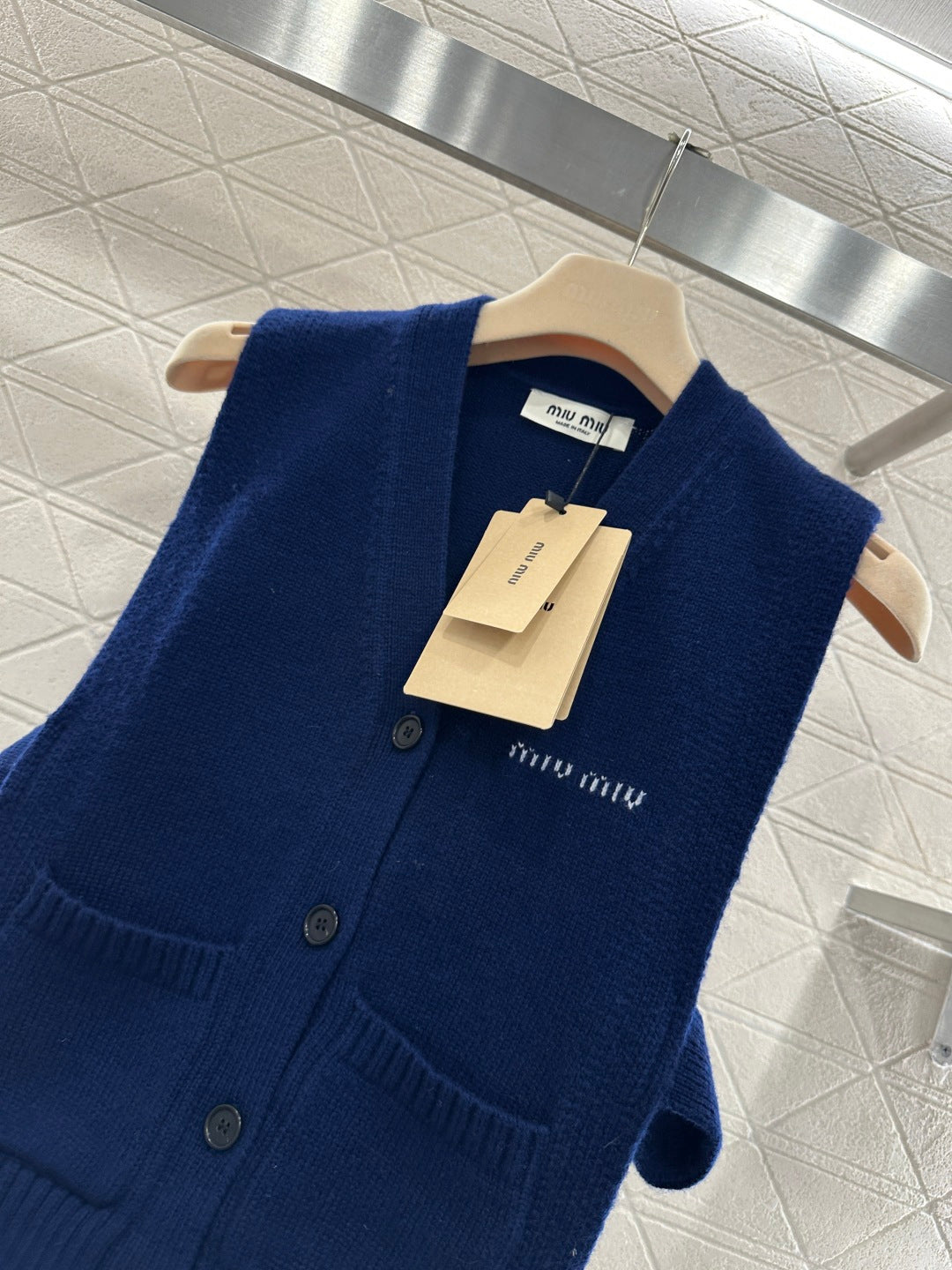 Logo Knit Cardigan/Vest