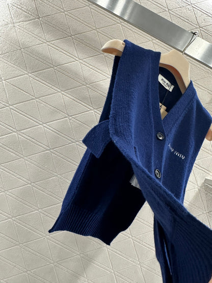 Logo Knit Cardigan/Vest